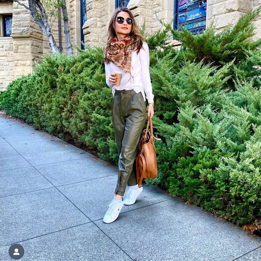 Olive Green Women's Pants